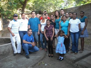 Scholarship students, group photo