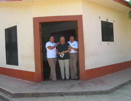 11- The mayor of Limay and her assistants