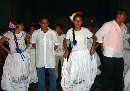 19-Young people from Limay showing traditional dances at Casa Baltimore