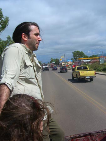5-Riding in the back of a truck in Esteli